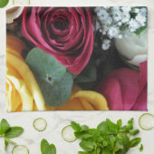 Farbige Rose Geschirrtuch (Gefaltet)