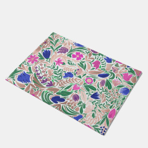 Farbige Rose Gold Blumenblätter Illustrationen Fußmatte
