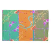 Farbige Rose hört mit ihrem Namen Kissenbezug (Rückseite)