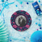 Farbige Rose Jubiläum Teller für ein Paar (Party)