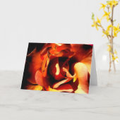 Farbige Rose Karte (Gelbe Blume)