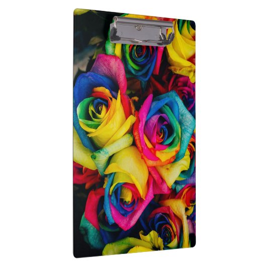 Farbige Rose Klemmbrett (Rechts)