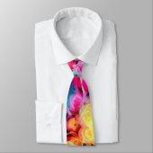 Farbige Rose Krawatte (Gebunden)