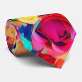Farbige Rose Krawatte (Gerollt)