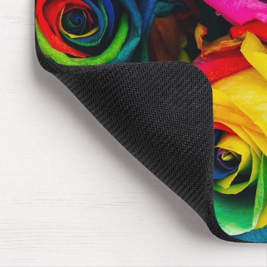Farbige Rose Mousepad (Ecke)
