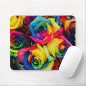 Farbige Rose Mousepad (Mit Mouse)