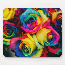 Farbige Rose Mousepad