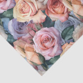 Farbige Rose Muster Blume Blumenmuster Seidenpapier (Ausschnitt)