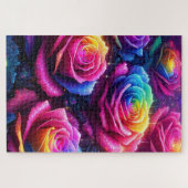 Farbige Rose Puzzle (Horizontal)