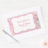 Farbige Rose Rechteckiger Aufkleber (Umschlag)