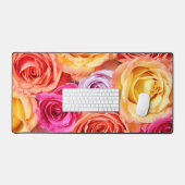 Farbige Rose Schreibtischunterlage (Tastatur & Maus)