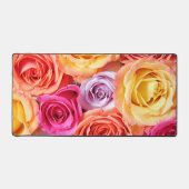 Farbige Rose Schreibtischunterlage (Vorderseite)