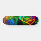 Farbige Rose Skateboard (Horizontal)