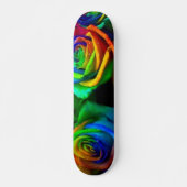 Farbige Rose Skateboard (Vorne)