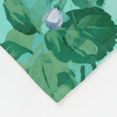 Farbige Rose und Blume Fleecedecke (Ecke)