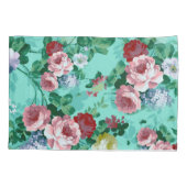 Farbige Rose und Blume Kissenbezug (Rückseite)