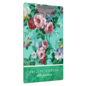 Farbige Rose und Blume Klemmbrett (Rechts)