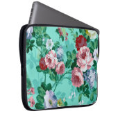 Farbige Rose und Blume Laptopschutzhülle (Vorne Rechts)