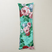 Farbige Rose und Blume Seitenschläferkissen (Rückseite (Vertikal))