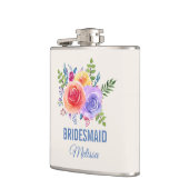 Farbige Rose Wasserfarben Blumenzwiebeln Flachmann (Links)