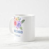 Farbige Rose Wasserfarben Blumenzwiebeln Kaffeetasse (Vorderseite Links)