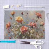 Farbige Rose Wasserfarben-Decoupage Seidenpapier (Handwerk)