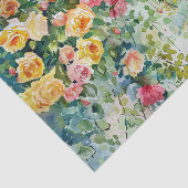 Farbige Rose Wasserfarben-Decoupage Seidenpapier (Ausschnitt)