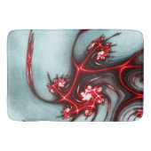 Farbige Rot-Fraktal-Eidechse über weiche, raue Tex Badematte (Vorderseite)