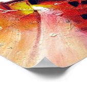 Farbige Rot-Gelb-Blau Lila Abstrakt Poster (Ecke)