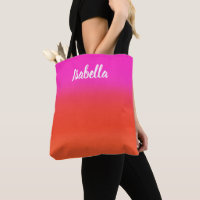 Farbige rote Farbe Rosa Monogramm Name