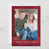 Farbige rote Karierte Printwerbung Weihnachten (Vorderseite)