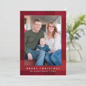 Farbige rote Karierte Printwerbung Weihnachten (Stehend Vorderseite)