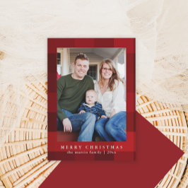 Farbige rote Karierte Printwerbung Weihnachten