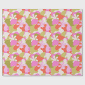 Farbige Rote Orange, grüne und Lila Abstrakte Kuns Geschenkpapier (Flach)