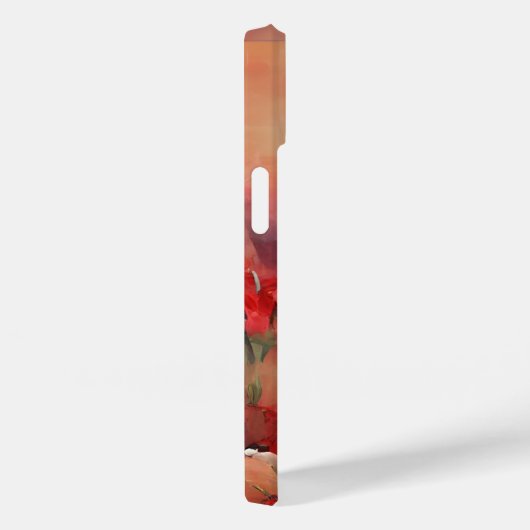 Farbige rote Pupien und benutzerdefinierter Text Case-Mate iPhone Hülle (Rückseite / Rechts)