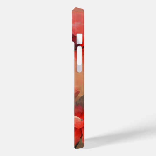 Farbige rote Pupien und benutzerdefinierter Text Case-Mate iPhone Hülle (Rückseite / Links)