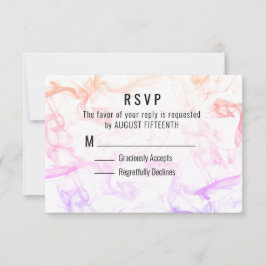Farbige RSVP-Karte für Mistkeramik RSVP Karte