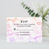 Farbige RSVP-Karte für Mistkeramik RSVP Karte (Stehend Vorderseite)