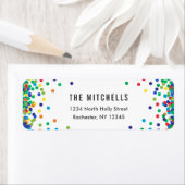 Farbige Rücksendeadressen-Aufkleber | Geburtstagsp (Insitu)