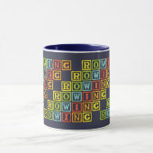 Farbige Ruderbriefe Tasse (Zentrum)