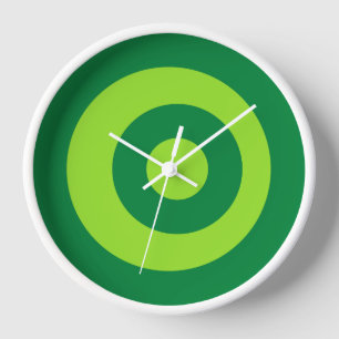 Farbige Runde Grüne Wanduhr
