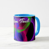 Farbige Runde Mischung Geometrische Kaffeetasse (VorderseiteRechts)