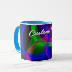 Farbige Runde Mischung Geometrische Kaffeetasse