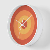 Farbige runde orange gelbe Wall-Uhr Uhr (Winkel)
