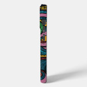 Farbige Rundformen iPhone Cover Muster (Rückseite / Links)