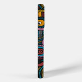 Farbige Rundformen iPhone Cover Muster (Rückseite / Rechts)