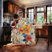 Farbige rustikale Blume Schürze