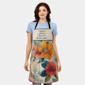 Farbige rustikale Blume Schürze (Getragen)