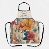 Farbige rustikale Blume Schürze (Vorderseite)