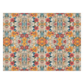 Farbige rustikale Blume Tischdecke (Vorderseite (Horizontal))